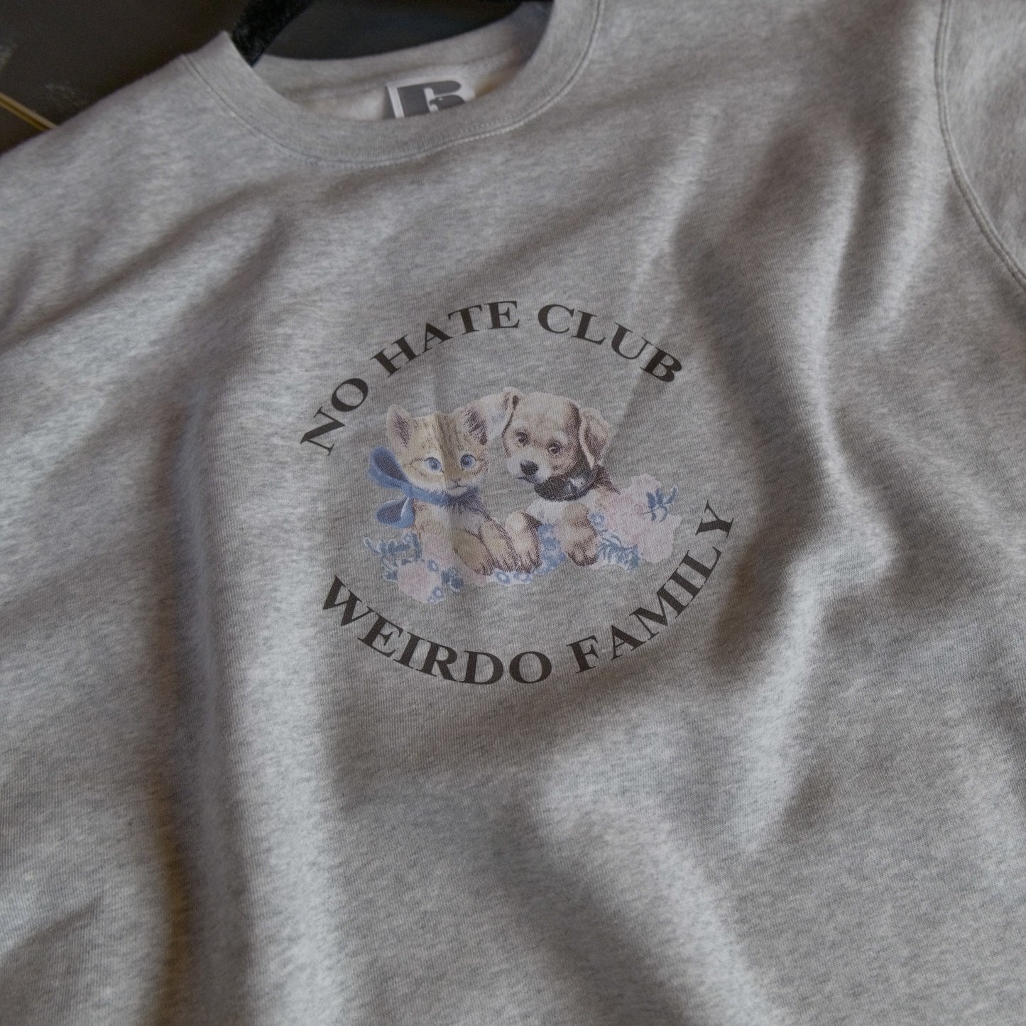 NO HATE CLUB Hoodie Gray